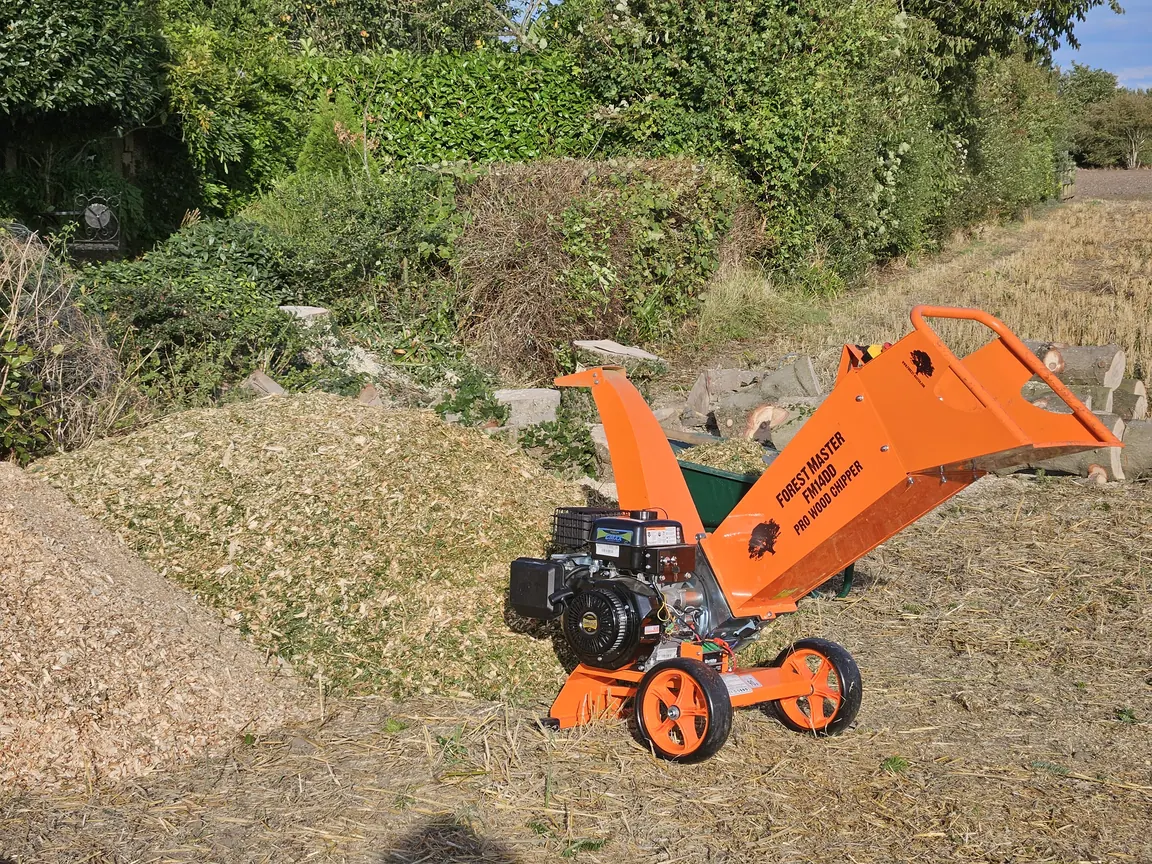 Brash being chipped on site